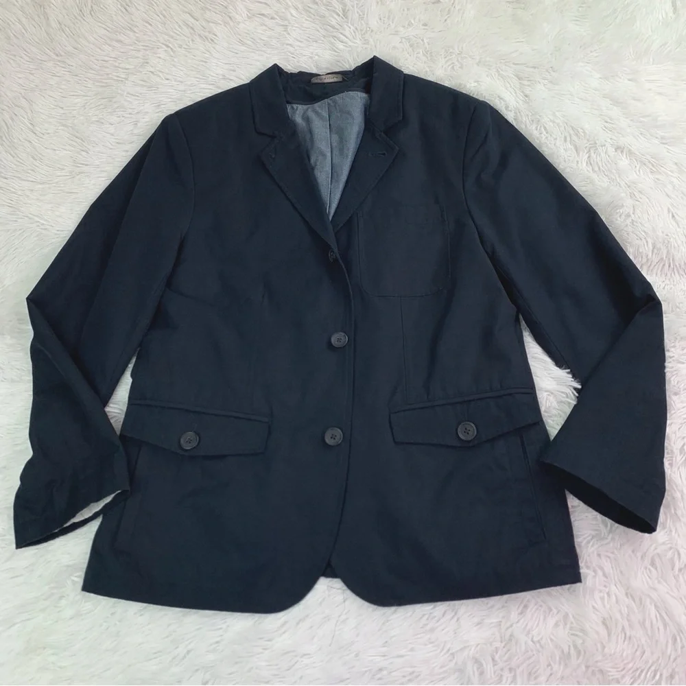 Banana Republic size 38 short chino sport coat‎ blazer in navy blue